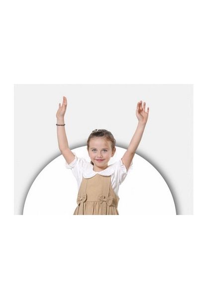 Burç Bebe Блуза BURÇ BEBE 383-04-25 с обло деколте, памучна, плисирана, без ръкави, жилетка от муселинов плат, 3-11 години