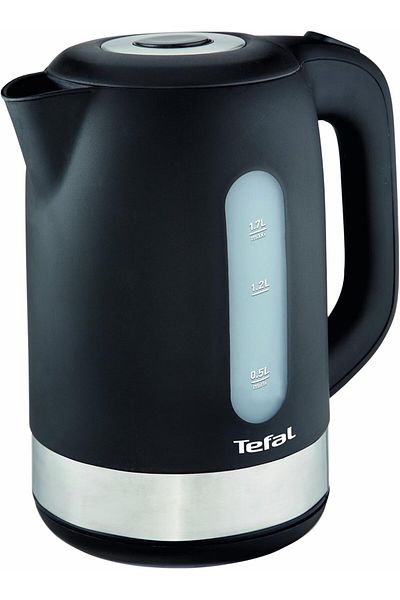 TEFAL Tefal KO3308 Kunststoff - Edelstahl Wasserkocher | Anti-Kalk Filter | 2.400 Watt | Assistierende Dec