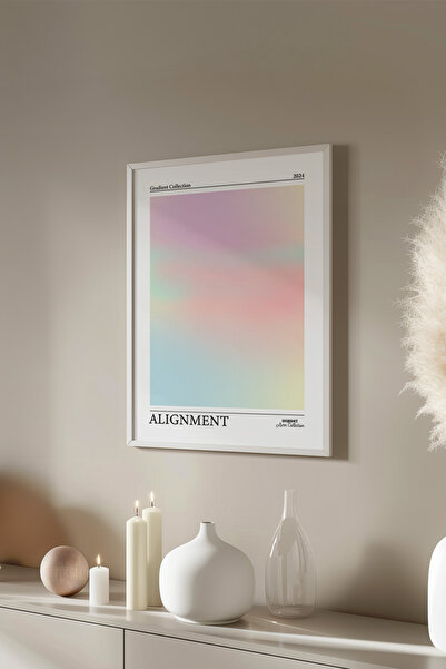 Basquiart Poster cu ramă albă din seria Aura, numărul tabloului: 48