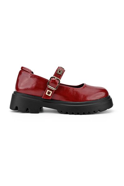 Tmall Women's casual shoes, Made of eco-leather, P1285, Burgundy