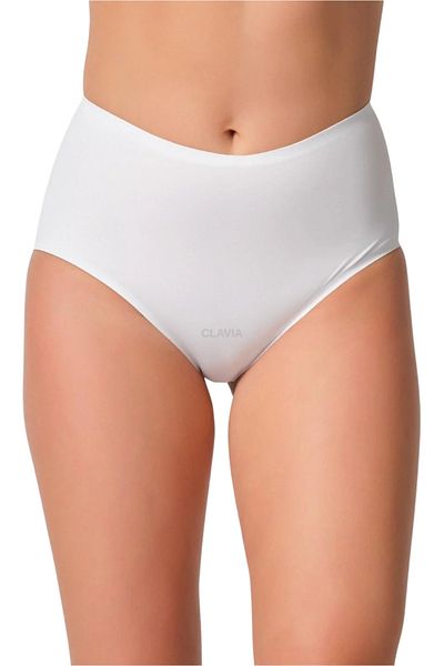 clavia Pack of 6 White Recovery High Waist Panties, Cotton, Modal Soft Fabric