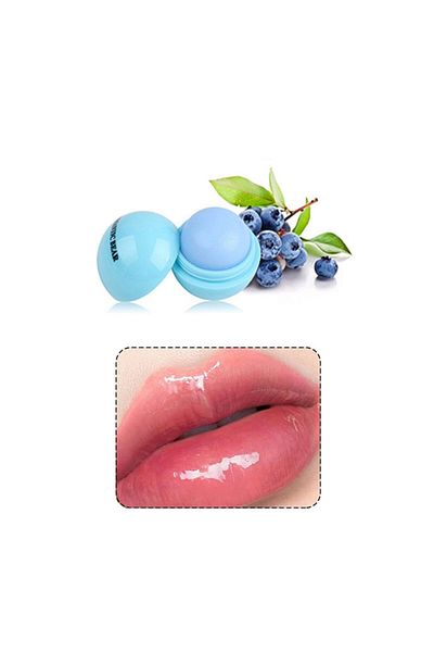 Muchmy 2 Pcs Orange Fruit Flavor Anti Crack Lip Moisturizing Lip Balm Round Shape Lips Care Shiny Lips