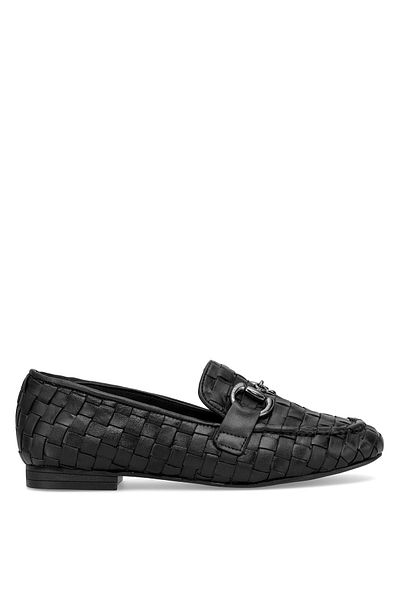 Ayakkabı Fuarı Pantofi casual Elit Zeyn 8198 pentru femei din piele naturală, negri