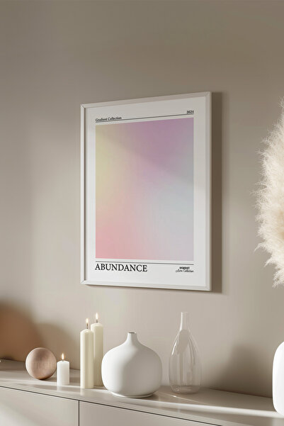 Basquiart Poster cu ramă albă din seria Aura, numărul tabloului: 33