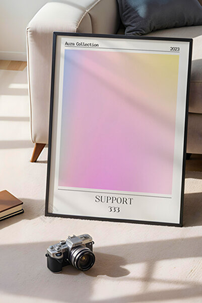 Basquiart Poster cu ramă neagră din seria Aura, numărul tabloului: 185