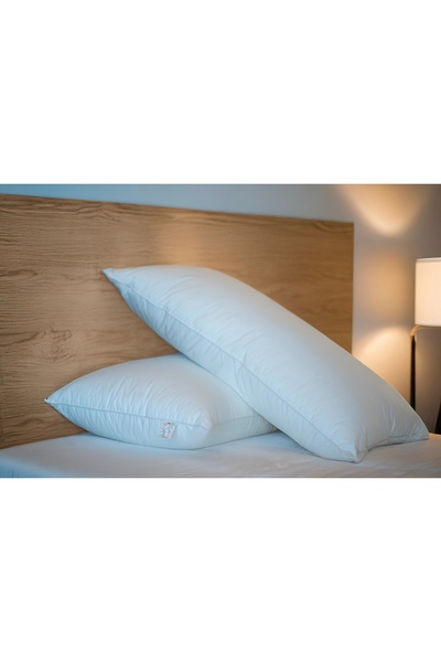 Gentelle وسادة فندقية عالية الجودة، مقاس 50×90، بغطاء خارجي من القطن بوزن 1200 جرام وحشوة من الألياف الدقيقة
