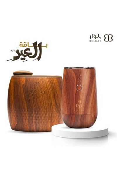 beluar Boulevard Eid Bouquet contains two air fresheners for cars, rooms, apartments and offices in wood color.