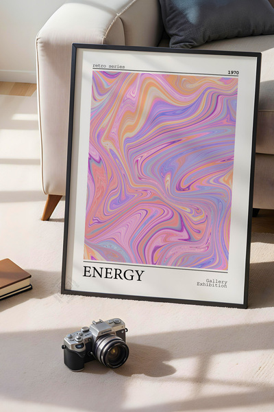 Basquiart Poster cu ramă neagră din seria Aura, numărul tabloului: 57