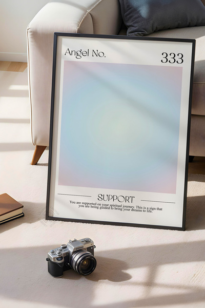 Basquiart Poster cu ramă neagră din seria Aura, numărul tabloului: 7