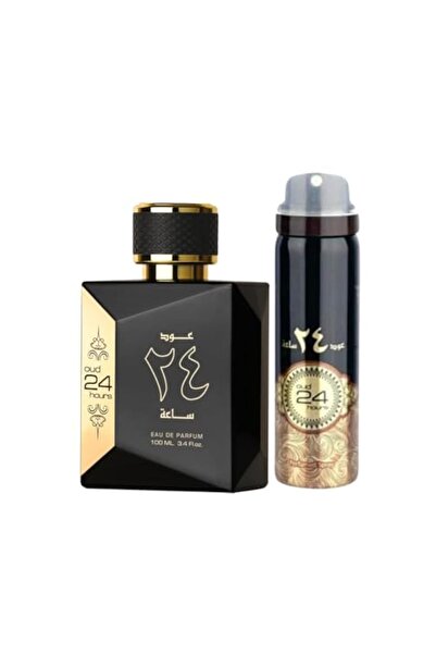ARD AL ZAAFARAN Oud 24 Hour Eau De Perfume 100ml Deo 50ml Inside