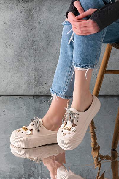 Golder Дамски Eva Stone High-Scale Non-slip Sole Daily Beach Sea Pool Bathroom Slippers