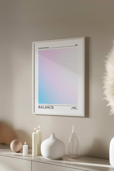 Basquiart Αφίσα της σειράς Aura με λευκό πλαίσιο, Αριθμός πίνακα: 30