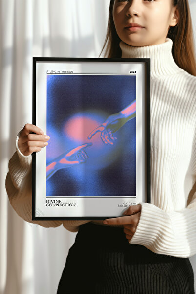 Basquiart Aura Serisi Siyah Çerçeveli Poster, Tablo No:64