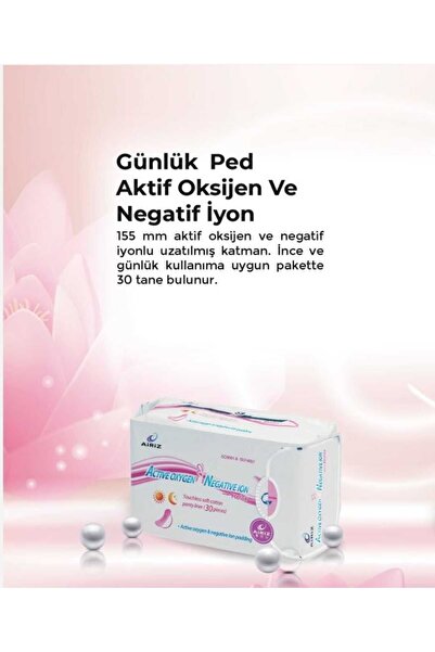 Tiens Airiz Hygienic Women's Pads 30 Pack Daily Pads (1 Pack)