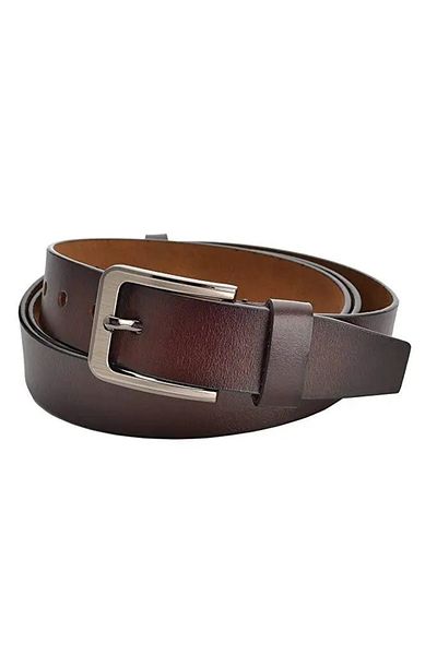 delis Men's Belt C-138, Genuine Leather, Dark Brown