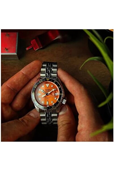 Seiko 5 Sport Orange Automatic Watch SSK005K1 Series GMT SKX Mikan Orange