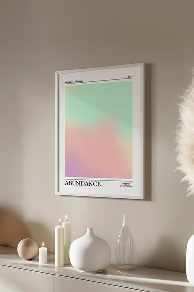 Basquiart Poster cu ramă albă din seria Aura, numărul tabloului: 36