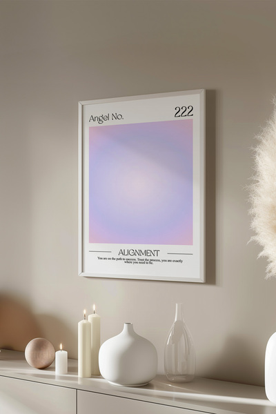 Basquiart Αφίσα της σειράς Aura με λευκό πλαίσιο, Αριθμός πίνακα: 6