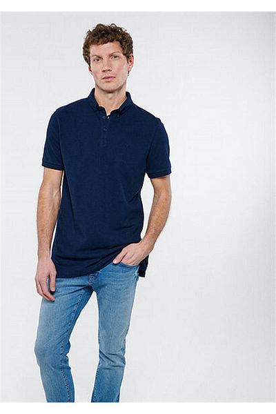 Mavi Ανδρικό μπλουζάκι Polo Blue - M063247-28417