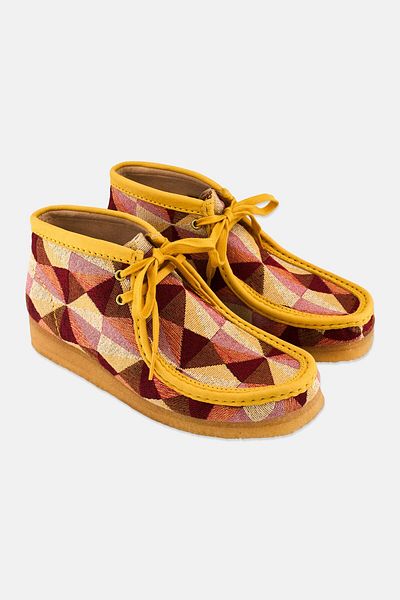 CLARKS Women Standard Lace Up Casual Shoes, Yellow Combo