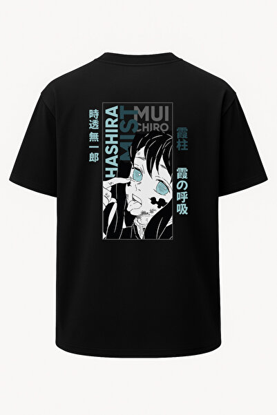 nirvoda Tricou unisex oversize cu imprimeu Demon Slayer