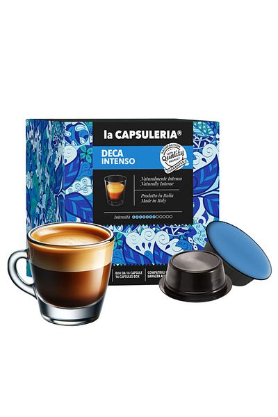 La Capsuleria Cafea Deca Mio, 16 capsule compatibile Lavazza®* a Modo Mio®*, La Capsuleria