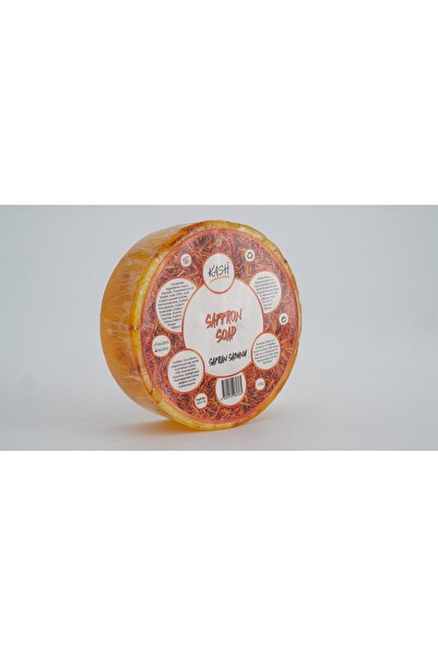 KASH صابون الزعفران الشفاف الطبيعي المرطب والمغذي المعتمد على الجلسرين