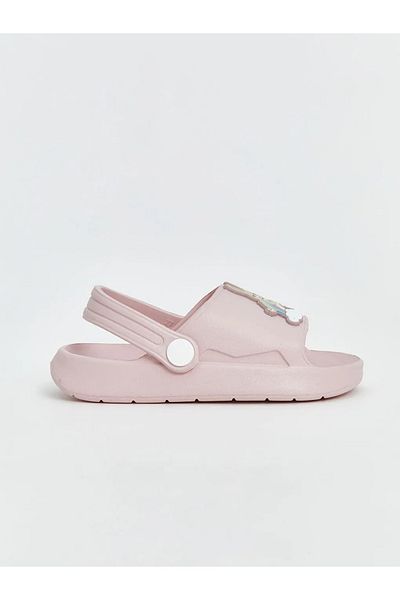 LC Waikiki Lcw Steps Pink Printed Beach Sandals for Girls