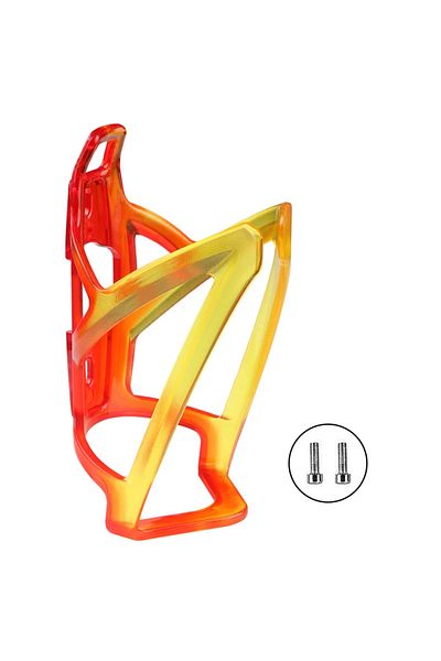 Choice Red-Yellow Bicycle Water Bottle Cage Colorful Gradient Cycling Bottle Holder Ultralight MTB Road Bik