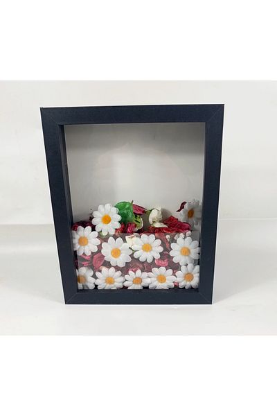 Hometaş Ev Ürünleri 20X25 Deep Memory Frame Rose Box Prompt Flower Frame New Generation Frame