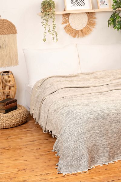 DNR Natural Cotton, Soft Battal Size Pique, Seat Cover, Multi-Purpose Cover 240X260 Cm.