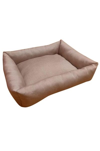 Avex Pat dreptunghiular moale cu perna, pentru caine/pisica, culoare maro, rezistent la apa, baza antiderapanta, 64x45cm