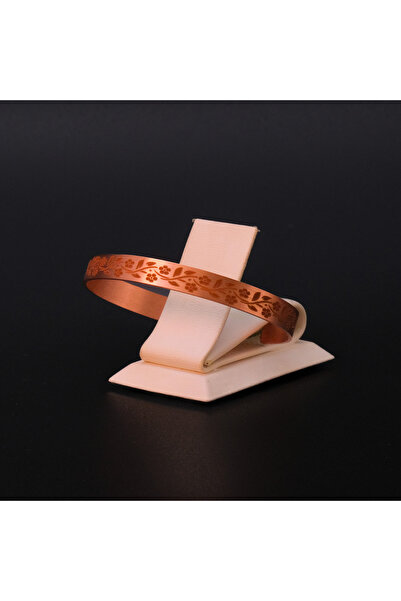 Bakırhane Tasarım Saf Bakır Bileklik Zarif Papatya Modeli