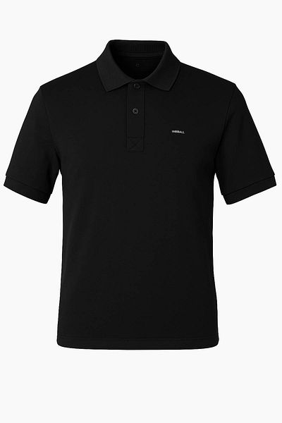 trender Polo Neck Black Men's T-Shirt 2061
