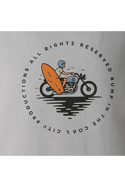 trender Motorcycle Print Light Gray Men's Sleeveless T-Shirt