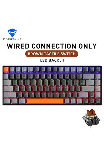 Choice Wired Brown Switch Machenike K500A-B84 Mechanical Keyboard 75% TKL Hot-Swappable Wired Gaming Keyboa