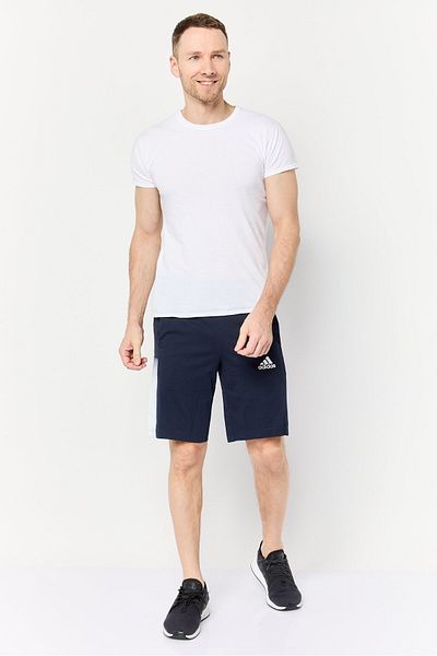 adidas Men Sportswear Fit Brand Logo Outdoor Shorts, Navy