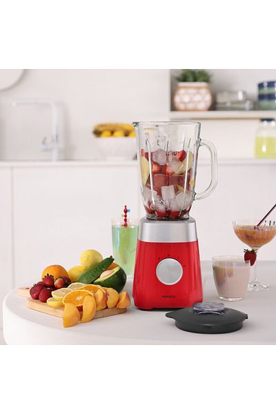 Karaca Stainless Steel Blades, Smoothie Blender with Ice Crushing Feature, 1.5 L Glass Jug