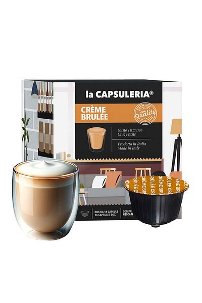 La Capsuleria Creme Brulee, 16 capsule compatibile Dolce Gusto, La Capsuleria