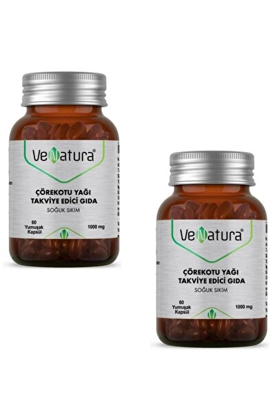 VeNatura Çörekotu Yağı 1000 mg 60 Yumuşak Kapsül 2 Adet