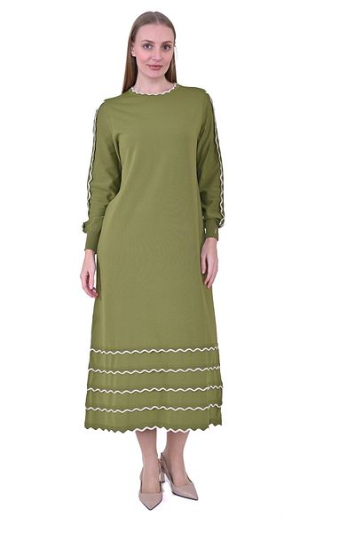 Invee Invee 7030 Green Knitwear Dress