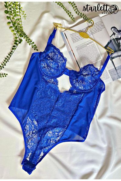 Starlett Moda Βαθύ Χαμηλό Διαφανές Δαντελένιο Φορμάκι - Ρομαντικό & Κομψό