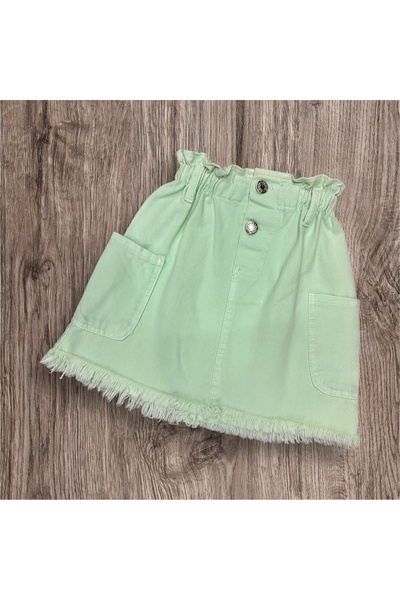 MİNAKİDS 1.SINIF KALİTE KIZ KOT ETEK PAMUKLU