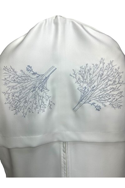 Mariabella Home Collection Ağaç Nakışlı Gamboç Abiye Elbise Gelinlik Söz Nişan Kıyafetleri İçin Çeyizlik 55x140 cm Kılıf