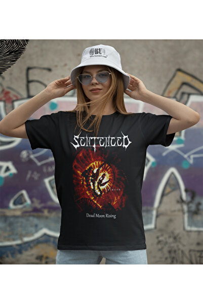 BUTSHIRT BU Tişört 'Sentenced – Dead Moon Rising‘ Baskılı 'Regular-Fit' Unisex Tişört