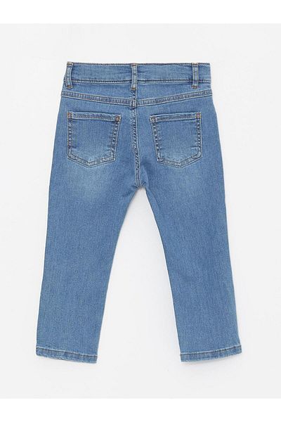 LC Waikiki Pantaloni de jeans pentru bebeluși cu talie reglabilă (S4)
