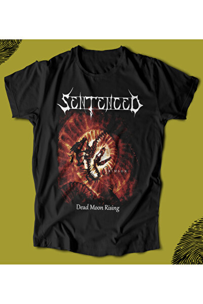 BUTSHIRT BU Tişört 'Sentenced – Dead Moon Rising‘ Baskılı 'Regular-Fit' Unisex Tişört