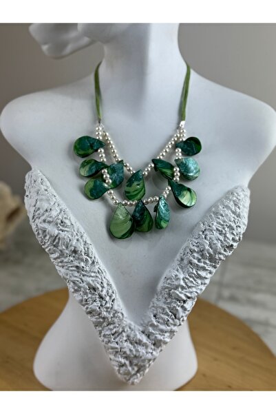 SEDEF TAKI İncili taşlı kolye