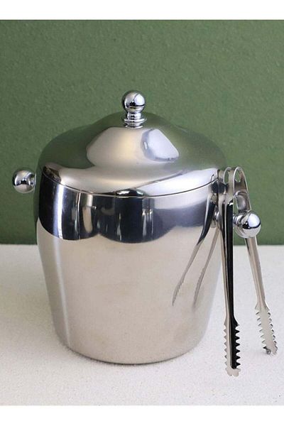 ALMUFARREJ Ice bucket, stainless steel, 1.5 L