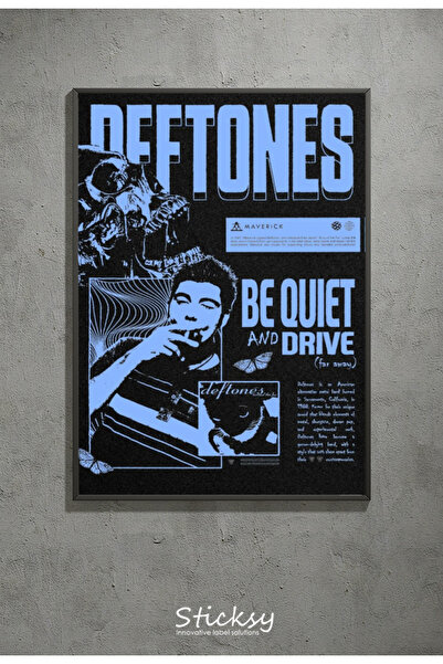 Sticksy DEFTONES Punk Rock Metal Duvar Posteri - Kalın Kağıt - Çerçevesiz